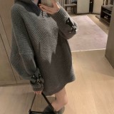 使い勝手良し  クロムハーツ 激安偽物 ワッフルvネックタートルキャップセーター