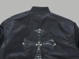 超話題! クロムハーツ スーパーコピー 馬蹄十字パイロット野球服コート