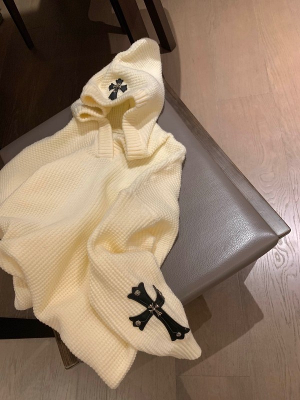 超奇跡の入荷☆  クロムハーツ n級品 ワッフルvネックタートルキャップセーター