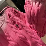 【限定】クロムハーツ コピーおすすめ 破れ水洗蝋染十字架セーター