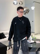 【話題商品！】クロムハーツ 激安偽物 胸の皮に刺繍ウール混紡ニットセーター