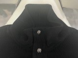 使い勝手良し クロムハーツ コピーおすすめ ワッフルピ章クロスフラワー半胸ドローコードスタンドカラーパーカー