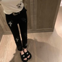 日本未入荷 クロムハーツ 激安通販 煙管皮標識クロー研磨毛糸ズボンベルト付き