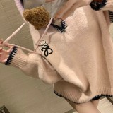 入手困難 ロエベ 激安偽物 衝突色手編みロープキャップセーター