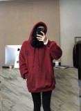 新作 ロエベ  n級品 ダークレッドのベルベット版気だるい風のフードコート