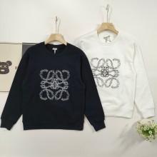 使い勝手良し ロエベ  激安偽物 新型龍紋刺繍ロゴカジュアル丸首パーカー2色