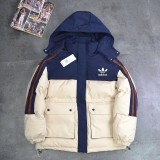 高品質 アディダス スーパーコピークローバークラシック三本棒ネイビー防寒強化アウトドアスポーツシリーズ3色