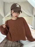 ★超人気 ロエベ スーパーコピー 立体エンボスニットセーター