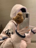 入手困難 ロエベ 激安偽物 衝突色手編みロープキャップセーター