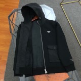 一目惚れ♪ プラダ 偽物通販 スエード厚手ファスナー付きフードコート