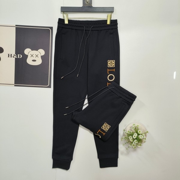 【限定】 ロエベ・新定番インパクトカラー立体刺繍カジュアルパンティーパンツ