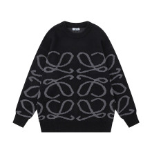 ★超人気 ロエベ n級品 刺繍たっぷりロゴラウンドネックセーター