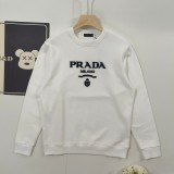 入手困難 プラダ スーパーコピー 新型重工業三角標立体ロゴカジュアル丸首衛衣2色
