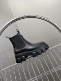超話題! プラダ 偽物通販 トップバージョンマドレーヌ厚底ポケット三角ロゴのカップルブーツ