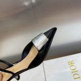 【限定】 ディオール n級品 ファッションショーの高定La Parisienneシリーズの異形ヒールの尖った女単靴