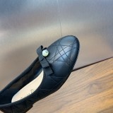 使い勝手良し ディオール スーパーコピー 2024早春高定シリーズ新ロゴ電気刺繍トウチェックバレエ婦人靴