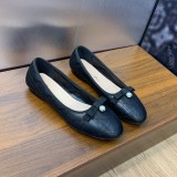 使い勝手良し ディオール スーパーコピー 2024早春高定シリーズ新ロゴ電気刺繍トウチェックバレエ婦人靴