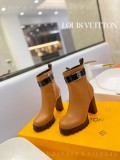 超奇跡の入荷☆ ルイヴィトン コピーおすすめ 全本革の太いハイヒールのマーティンブーツは