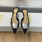【限定】 ディオール n級品 ファッションショーの高定La Parisienneシリーズの異形ヒールの尖った女単靴