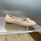 一目惚れ♪ ディオール n級品 2024早春高定シリーズ新ロゴ電気刺繍トウチェックバレエ婦人靴