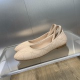 超奇跡の入荷☆ ディオール コピー 2024早春高定シリーズ新ロゴ電気刺繍トウチェックバレエ婦人靴