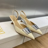 稀少 ディオール スーパーコピー ファッションショーの高定La Parisienneシリーズの異形ヒールの尖った女単靴