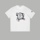 大人気 モンクレール 偽物通販 春夏2024 SSランニングパターンロゴパッチワーク刺繍ロゴ半袖Tシャツ
