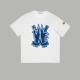 追跡付 モンクレール スーパーコピー 春夏2024 SS新作ビッグロゴプリント袖口刺繍スモールロゴ半袖Tシャツ