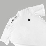 累積売上総額第１位！モンクレール 偽物通販 春夏2024 SS胸元黒ゴムロゴ半袖Tシャツ