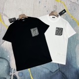 稀少 フェンディ 激安通販 の春先の最新限定ポケット装飾個性的な半袖Tシャツ2色