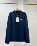 高品質 モンクレール n級品 メンズシルクワッフルポロシャツ4色