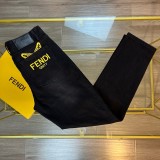 超奇跡の入荷☆ フェンディ激安通販 アルファベット刺繍コーナー同時新品重工業水洗ジーンズ