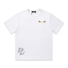 新作 フェンディ コピーおすすめ 24 ss目もとプリント半袖Tシャツ