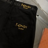 一目惚れ♪ フェンディn級品 2024 ss春夏新作アルファベットテープ刺繍定番ミニストレートジーンズ