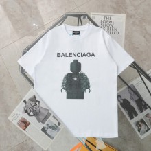一目惚れ♪ バレンシアガ n級品 アプリントアルファベットロゴカジュアル半袖Tシャツ