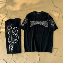 追跡付 バレンシアガ スーパーコピー 2024春新作DARKWAVEアルファベットプリント半袖Tシャツ
