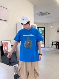 入手困難 バレンシアガ 激安偽物 アプリントアルファベットロゴカジュアル半袖Tシャツ