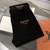 一目惚れ♪ フェンディn級品 2024 ss春夏新作アルファベットテープ刺繍定番ミニストレートジーンズ