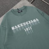 新作 バレンシアガ 激安通販 限定1917グラフィティファントム立体ロゴ丸首長袖衛衣