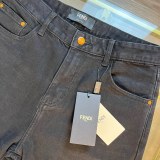 超奇跡の入荷☆ フェンディ激安通販 アルファベット刺繍コーナー同時新品重工業水洗ジーンズ