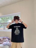 累積売上総額第１位！バレンシアガ スーパーコピー アプリントアルファベットロゴカジュアル半袖Tシャツ