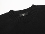 【限定】フェンディ スーパーコピー クラシックLOGOジャカードラウンドネックプルオーバーセーター