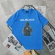 入手困難 バレンシアガ 激安偽物 アプリントアルファベットロゴカジュアル半袖Tシャツ