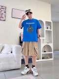 入手困難 バレンシアガ 激安偽物 アプリントアルファベットロゴカジュアル半袖Tシャツ