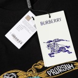 新作 バーバリー コピーおすすめ 戦馬鎖立体万針刺繍工芸半袖Tシャツ