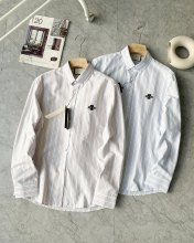 超話題! グッチ コピーおすすめ ミツバチの軽やかで贅沢なカラフルなストライプのシルクワイシャツ2色