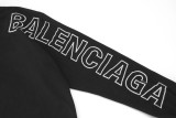一目惚れ♪ バレンシアガ コピー 24 FW袖肩刺繍アルファベットロゴ長袖Tシャツ
