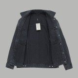 大人気 バレンシアガ 偽物通販 Balenciaga重工丸ドリル水洗いデニムジャケット