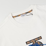 追跡付 バーバリー 激安偽物 格子貼付布加戦馬立体刺繍工芸半袖Tシャツ