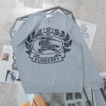 高品質 バーバリー コピーおすすめ 定番ジャカード戦馬ニットクルーネックセーター